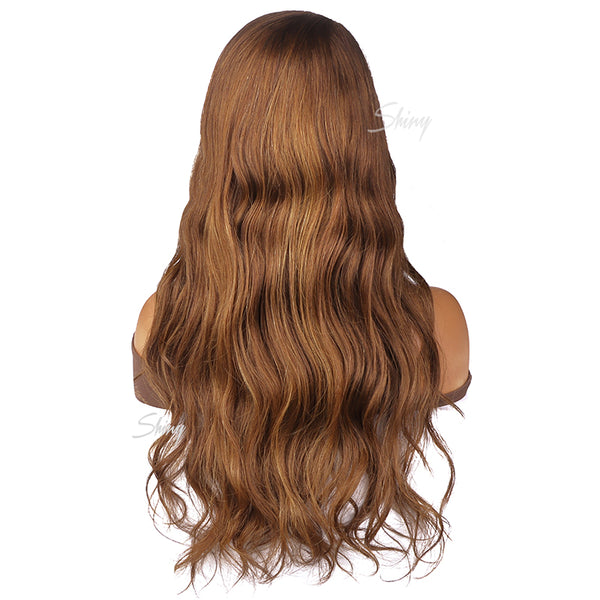 Sarah | Glueless Huamn Hair Highlight Ginger Color HD Lace Wig