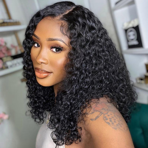 Babs | Glueless Burmese Curly 5x5 HD Lace Bob Wig Pre-plucked And Bleached