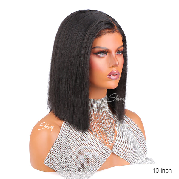 Rona | Yaki Bob 4C Hairline 5X5 HD Lace Closure Wig Pre-Cut