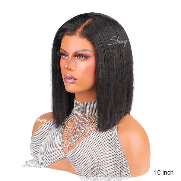 Rona | Yaki Bob 4C Hairline 5X5 HD Lace Closure Wig Pre-Cut