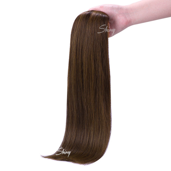 Chocolate | PU Clip In Hair Extensions #4 Medium Brown Human Hair