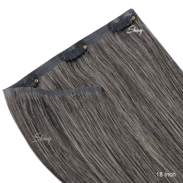 Sun Kissed | Paper Thin Clips In Human Hair Extensions Salt And Pepper Comfortable To Wear