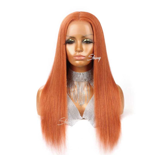Semi | Ginger Color Undetectable Lace T Part Lace Wig Human Hair Wig