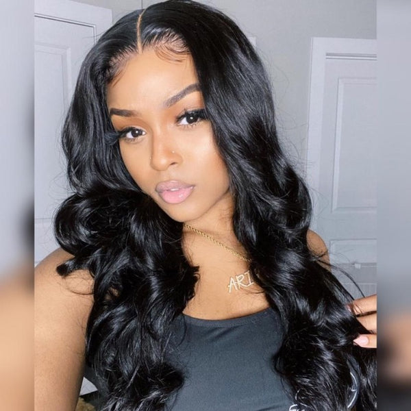 360 Lace Front Wig 100% Human Hair Bleached Knots Royal Wavy | Myshinywigs®