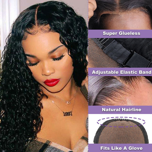 Betty | Glueless 5X6 Seamless Lace Water Wave Closure Wig