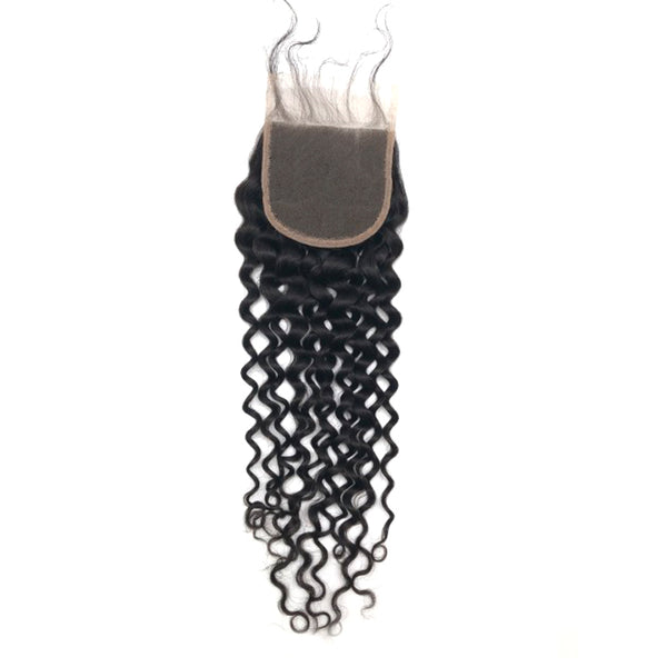 Italy Curly Hair 3 Bundles With Lace Closure Deal 100% Virgin Human Hair