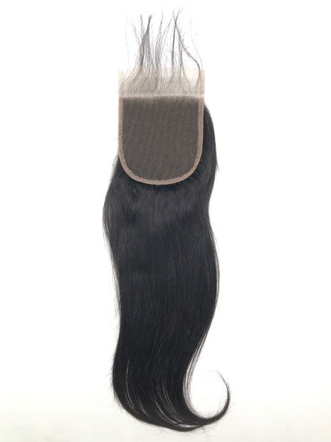 Straight Hair 3 Bundles With Lace Closure Deal 100% Virgin Human Hair