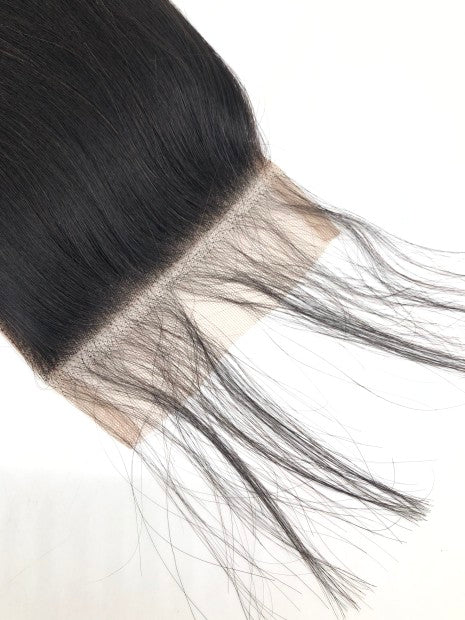 Straight Hair 3 Bundles With Lace Closure Deal 100% Virgin Human Hair