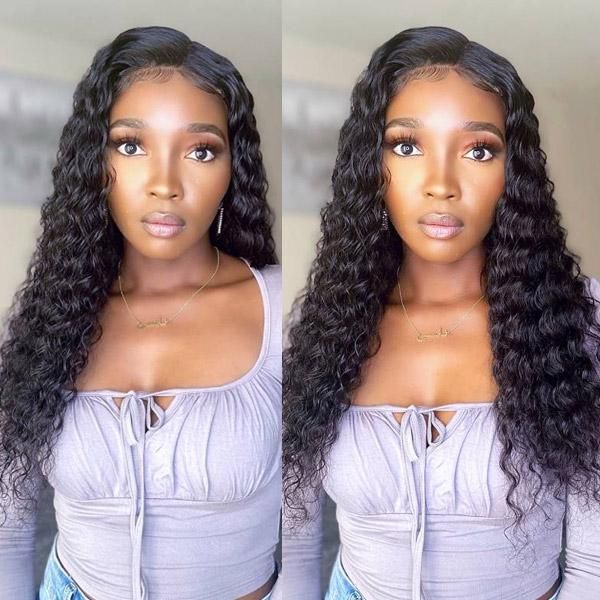 Gillian | Undetectable 13x4 HD Lace Deep Curly Human Hair Wig