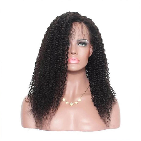 Olivia | 13X4 Kinky Curly Pre Plucked Invisible Swiss Lace Frontal Wig